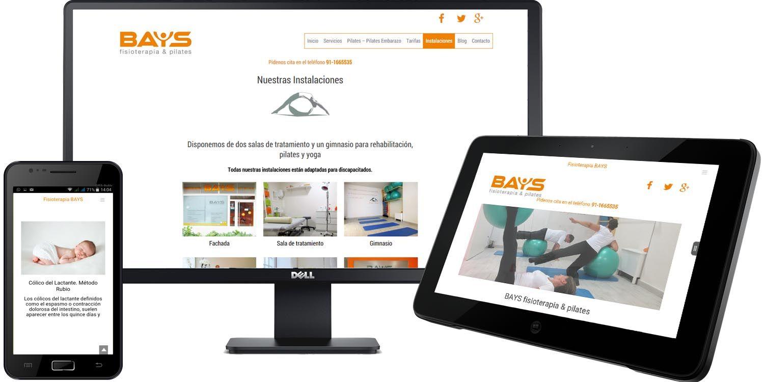 Imagenes de la web Bays FisioBAYS fisioterapia